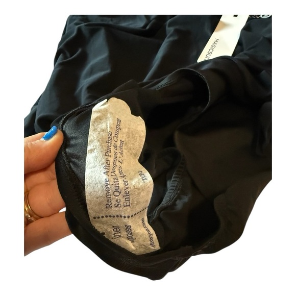 Magicsuit by Miraclesuit Solid Parker Swim Tummy Control Dress in Black 6006012 - Picture 8 of 14